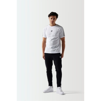 анцуг,мъжки,анцузи,11,degrees,colour,block,slim,fit,joggers,black,white,black