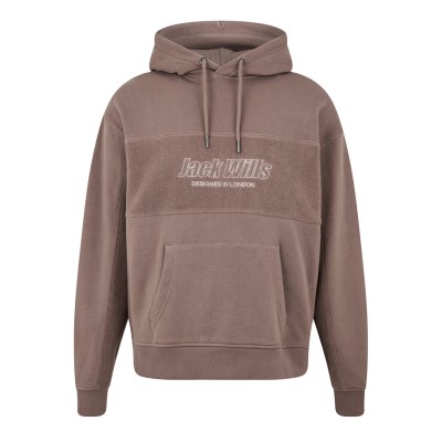 суичър,мъжки,горнища,с,качулка,jack,wills,panel,hoodie,brick,pink