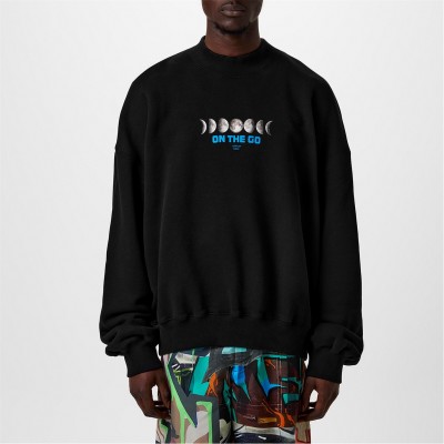 блуза,облекла,на,разпродажба,мъжки,ежедневни,облекла,off,white,moon,phase,sweatshirt,black