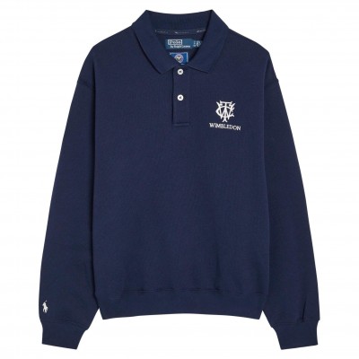 дамска,блуза,с,яка,дамски,топове,polo,ralph,lauren,women,s,wimbledon,cotton,long,sleeve,polo,shirt,navy