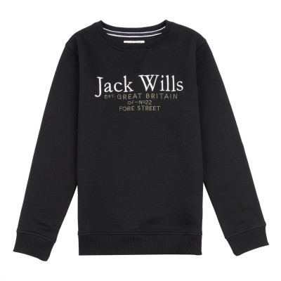блуза,детски,облекла,jack,wills,crew,neck,sweatshirt,black