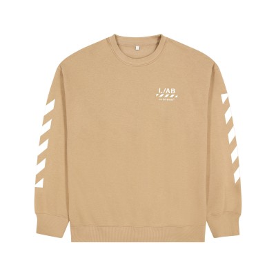 блуза,l,ab,off,white,kids,small,logo,long,sleeve,crew,sweater,cornstalk