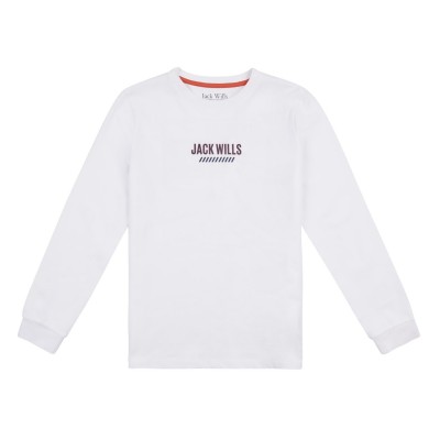 тениска,детски,блузи,jack,wills,jw,ski,ls,tee,jn99,bright,white