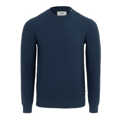 пуловер,мъжки,блузи,firetrap,crew,neck,jumper,knitted,pullover,men,navy