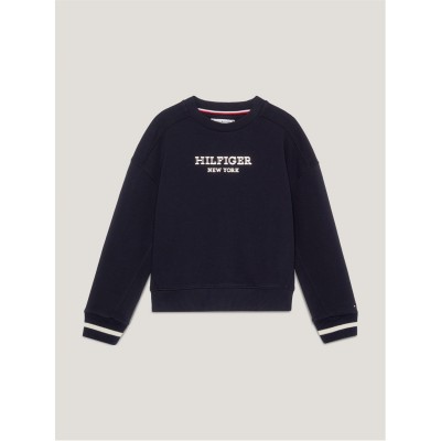 юношеска,блуза,промоция,на,зимни,облекла,детски,облекла,tommy,hilfiger,foil,crew,neck,sweater,junior,desert,sky