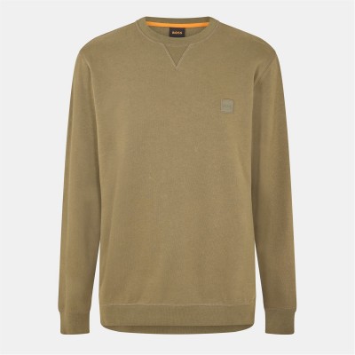 блуза,облекла,на,разпродажба,мъжки,ежедневни,облекла,мъжки,горнища,с,качулка,boss,men's,westart,crew,sweatshirt,premium,cotton,open,green,342