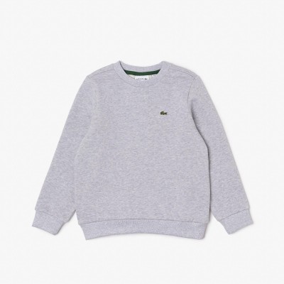 риза,с,дълъг,ръкав,lacoste,kids,fleece,long,sleeve,crew,sweatshirt,grey,09