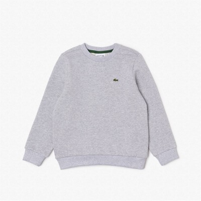 юношеска,поларена,блуза,детски,облекла,lacoste,lacoste,logo,fleece,crew,neck,sweater,juniors,grey