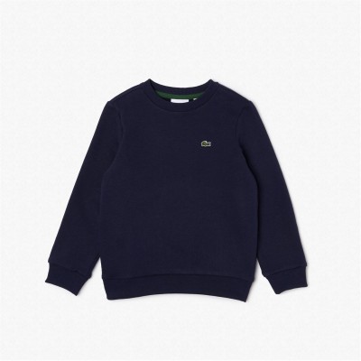 промоция,на,зимни,облекла,lacoste,lacoste,logo,fleece,crew,neck,sweater,juniors,navy,166