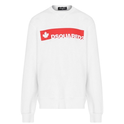 блуза,детски,3/4,панталони,dsquared2,boy's,maple,sweatshirt,wht,red,100,smu