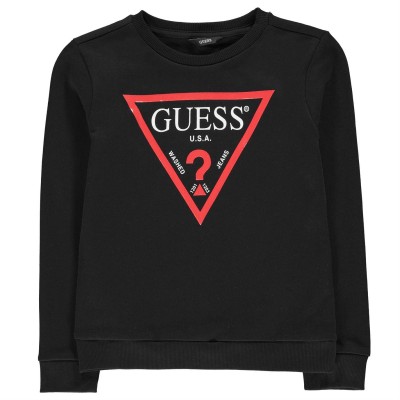 блуза,детски,облекла,guess,sweater,black,jblk