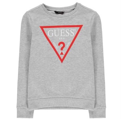 блуза,детски,облекла,guess,sweater,grey,marl,m90