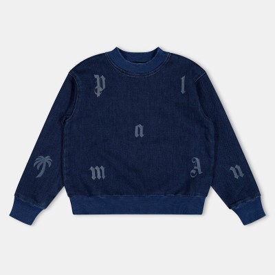 детска,блуза,palm,angels,unisex,kids,all,over,print,crew,sweatshirt,denim,4440