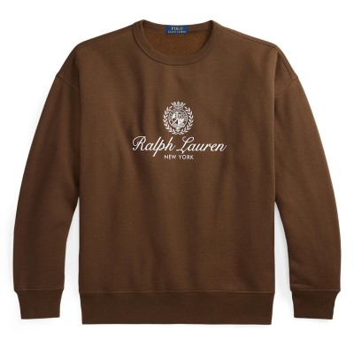 блуза,мъжки,горнища,с,качулка,polo,ralph,lauren,men,s,crew,sweatshirt,branch,brown