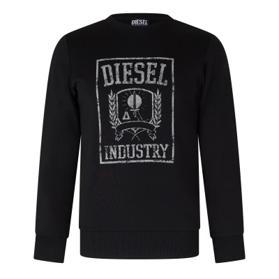 блуза,мъжки,горнища,с,качулка,мъжки,ежедневни,облекла,diesel,men,s,crew,neck,sweatshirt,caviar