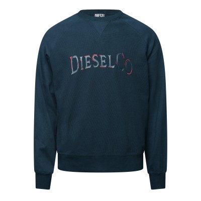 блуза,мъжки,горнища,с,качулка,мъжки,ежедневни,облекла,diesel,men,s,s,raglan,waf,crew,neck,sweatshirt,total,eclipse
