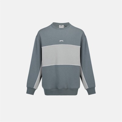 мъжки,блузи,slazenger,fleece,sportswear,crew,sweat,mens,slate,grey