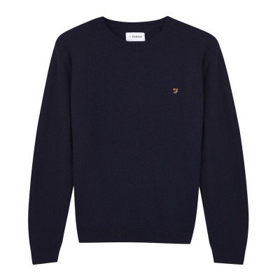 пуловер,облекла,на,разпродажба,мъжки,пуловери,farah,birchall,jumper,true,navy