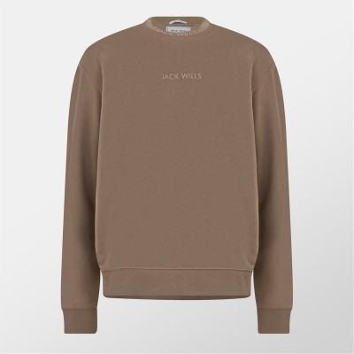 мъжка,блуза,мъжки,блузи,jack,wills,jacquard,crew,sweatshirt,mens,fawn