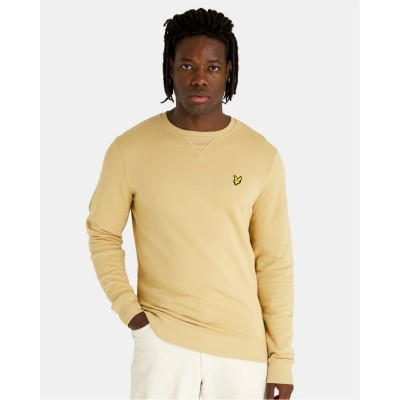 lyle,and,scott,crew,sweatshirt,khaki,w996