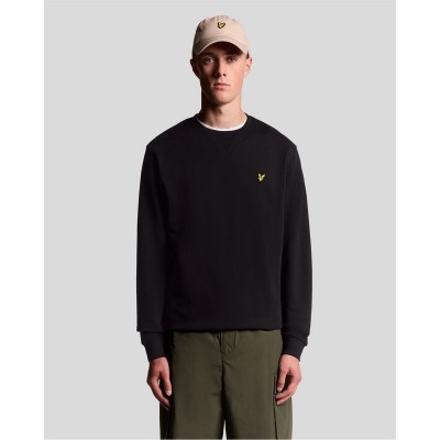 блуза,мъжки,блузи,lyle,and,scott,mens,crew,sweatshirt,jet,black