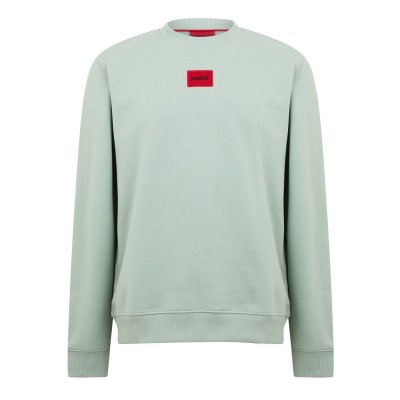 блуза,облекла,на,разпродажба,мъжки,ежедневни,облекла,мъжки,горнища,с,качулка,hugo,men's,diragol,crew,neck,sweatshirt,pastel,green