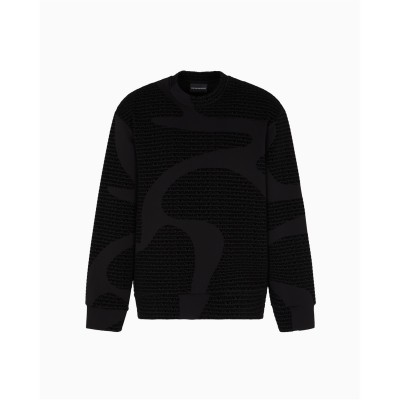 блуза,облекла,на,разпродажба,мъжки,ежедневни,облекла,мъжки,горнища,с,качулка,emporio,armani,men's,crew,sweatshirt,black,fc242