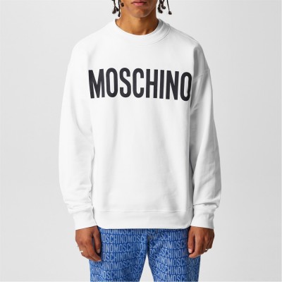 блуза,облекла,на,разпродажба,мъжки,ежедневни,облекла,мъжки,горнища,с,качулка,moschino,logo,sweatshirt,white