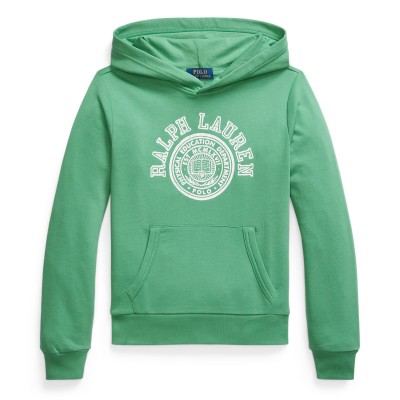 блуза,polo,ralph,lauren,kids,logo,embroidered,crew,sweatshirt,raft,green