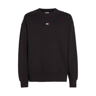 tommy,jeans,tjm,rlx,xs,badge,crew,black,bds