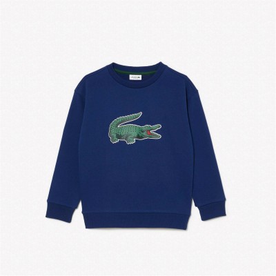 блуза,детски,облекла,lacoste,big,logo,crew,sweatshirt,navy,f9f