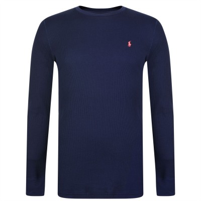 риза,с,дълъг,ръкав,мъжки,блузи,polo,ralph,lauren,long,sleeved,waffle,sleep,sweatshirt,cruise,navy
