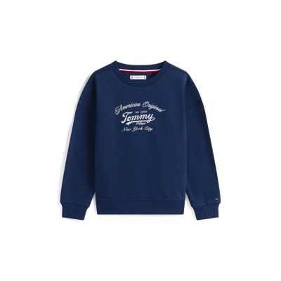 детски,облекла,tommy,hilfiger,tommy,script,crew,jn53,night,navy,c1g