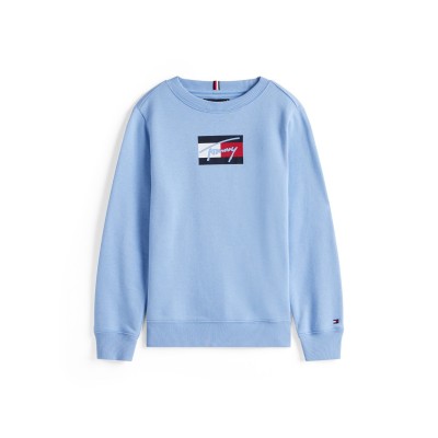 детски,облекла,tommy,hilfiger,tommy,scrpt,flg,crew,jn53,cloudy,blue,c14