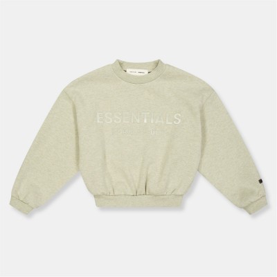 детска,блуза,детски,3/4,панталони,fear,of,god,essentials,unisex,kids,relaxed,fit,crew,sweatshirt,heather,stone