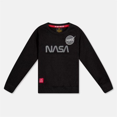 блуза,детски,3/4,панталони,alpha,industries,nasa,ref,crew,neck,sweater,black,03