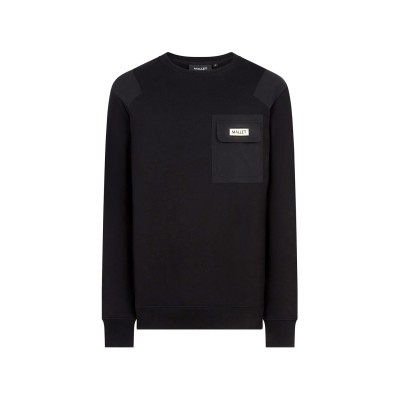 блуза,облекла,на,разпродажба,мъжки,ежедневни,облекла,мъжки,горнища,с,качулка,mallet,men's,crew,neck,sweatshirt,black