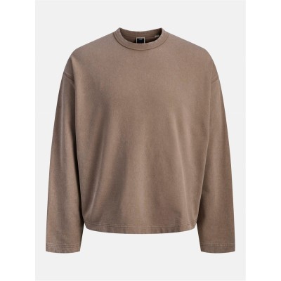 блуза,облекла,на,разпродажба,мъжки,блузи,jack,and,jones,men's,athletic,graphic,crew,sweatshirt,desert,taupe