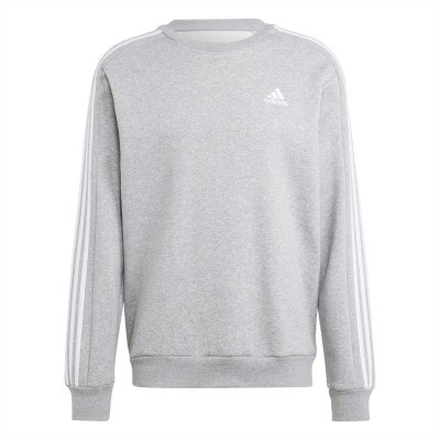 мъжка,блуза,промоция,на,зимни,облекла,мъжки,блузи,adidas,mens,crew,3,stripes,pullover,sweatshirt,medgrey,white