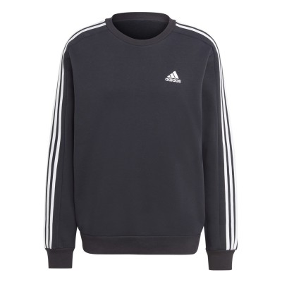 мъжка,блуза,мъжки,блузи,adidas,essentials,mens,crew,3,stripes,pullover,sweatshirt,black,white