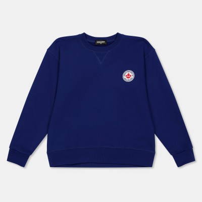 блуза,dsquared2,kids,dsq,logo,crew,sweatshirt,blue,dq865