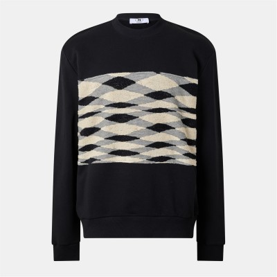 блуза,облекла,на,разпродажба,мъжки,ежедневни,облекла,мъжки,горнища,с,качулка,missoni,crewneck,sweatshirt,black,beige
