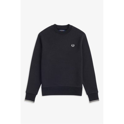 блуза,облекла,на,разпродажба,мъжки,ежедневни,облекла,мъжки,горнища,с,качулка,fred,perry,crew,neck,sweatshirt,black184