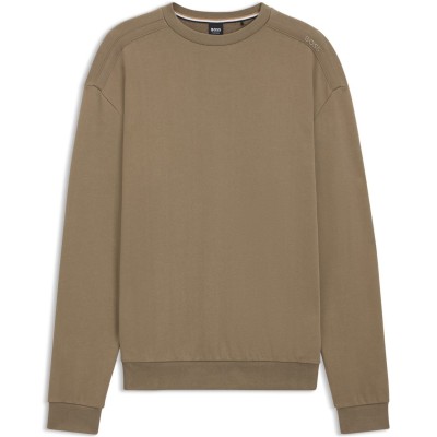 блуза,мъжки,ежедневни,облекла,мъжки,горнища,с,качулка,boss,boss,chevron,sweatshirt,10269569,01,open,brown,245