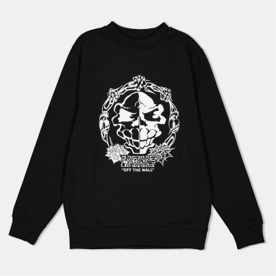 детска,блуза,детски,облекла,vans,mister,sinister,loose,crew,black,sweatshirt,unisex,kids,black