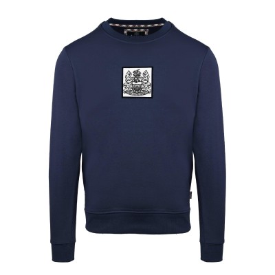блуза,мъжки,ежедневни,облекла,мъжки,горнища,с,качулка,aquascutum,men,s,round,neck,crew,sweatshirt,navy