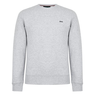 блуза,мъжки,ежедневни,облекла,мъжки,горнища,с,качулка,superdry,basic,crew,neck,sweatshirt,grey,5wb
