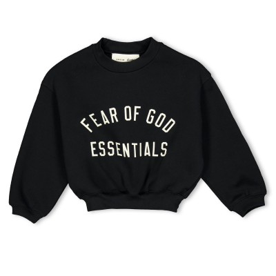 детска,блуза,fear,of,god,essentials,unisex,kids,crew,sweatshirt,vintage,black