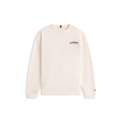 блуза,tommy,hilfiger,kids,monogram,crew,sweatshirt,ancient,white