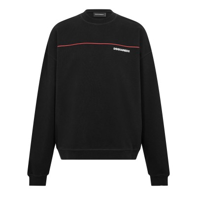 блуза,мъжки,горнища,с,качулка,мъжки,ежедневни,облекла,dsquared2,men,s,crew,sweatshirt,black